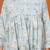 Sea green floral printed flared pamplum top