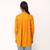 Stylish rayon top gather on chestline for girls - mustard