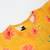 Two-piece girls' set in printed cotton blend fabric with calf-length pajama