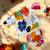 Stylish two-piece full sleeves poly crepe set for baby girls-multicolor