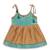 Strap shoulder frock for girls in banarasi and taffeta silk with tassels-multi