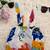 Stylish two-piece sleeveless poly crepe set for baby girls-multicolor