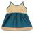 Strap shoulder frock for girls in banarasi and taffeta silk with tassels-multi