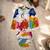 Stylish two-piece sleeveless poly crepe set for baby girls-multicolor