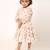 Trendy yet stylish two-piece cotton blend set for baby girls- beige multi
