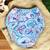 two-piece girls set in printed cotton blend fabric with gathered waistline-multi