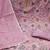Lavender viscose organza handwork unstitched dress material