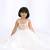 White plain cotton silk gown
