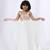 White plain cotton silk gown