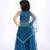 Blue embroidered satin lehenga