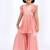 Pink plain cotton gharara