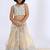 White embroidered cotton silk lehenga