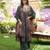 Women green rayon blend floral printed a-line kurta palazzos with dupatta