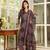 Women black rayon blend ethnic motifs printed straight kurta trousers with dupatta