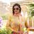 Women lime green viscose rayon floral embroidered straight kurta trousers with dupatta