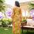 Women lime green viscose rayon floral embroidered straight kurta trousers with dupatta