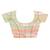 light green Jamdani silk blend Organza Saree With Blouse Piece