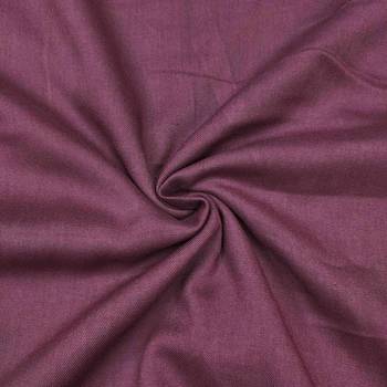 Purple cotton silk print handwork unstitched dress material 4