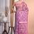 purple Jamdani silk blend Organza Saree With Blouse Piece