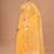 yellow Jamdani silk blend Organza Saree With Blouse Piece