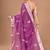 purple Chanderi silk blend Saree With Blouse Piece