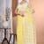 light yellow Jamdani Saree With Blouse Piece