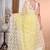 light yellow Jamdani Saree With Blouse Piece
