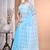 blue Jamdani Saree With Blouse Piece