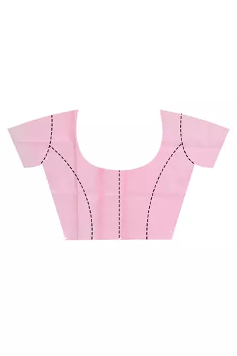 Pink Jamdani Saree With Blouse Piece