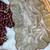 beige chiffon saree with embroidered  stitched blouse