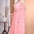 peach Jamdani Saree With Blouse Piece