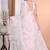 off white Pure Organza Tread Work Saree With Blouse Piece
