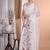 off white Pure Organza Tread Work Saree With Blouse Piece