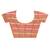 peach Organza Jamdani silk blend Saree With Blouse Piece