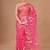 Pink Organza Jamdani silk blend Saree With Blouse Piece