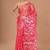 rust Organza Jamdani silk blend Saree With Blouse Piece