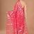 rust Organza Jamdani silk blend Saree With Blouse Piece