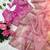 candy crush pink embroidered saree with stitched blouse