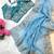 candy crush sky blue embroidered saree with stitched blouse