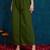 women's elegant angrakha style anarkali kurti set with embroidered dupatta