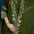 women's elegant angrakha style anarkali kurti set with embroidered dupatta