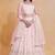 Mesmerizing Light-Pink Zari, Sequence Embroidered Georgette Indian designer lehenga choli