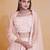 Mesmerizing Light-Pink Zari, Sequence Embroidered Georgette Indian designer lehenga choli