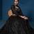 Captivating Black Thread, Sequence Embroidered Georgette Indian lehenga choli dress