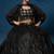 Captivating Black Thread, Sequence Embroidered Georgette Indian lehenga choli dress
