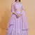 Light-Purple Zari sequin Embroidered Georgette Indian wedding designer lehenga choli dress