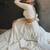 Graceful White Thread, Sequence Embroidered Georgette Indian lehenga choli dress