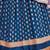 Comely Blue Zari Weaving, Pearl Work Border Georgette Indian wedding lehenga dress
