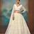 Attractive white Thread, Sequence Embroidered Georgette Indian designer lehenga choli