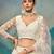 Attractive white Thread, Sequence Embroidered Georgette Indian designer lehenga choli